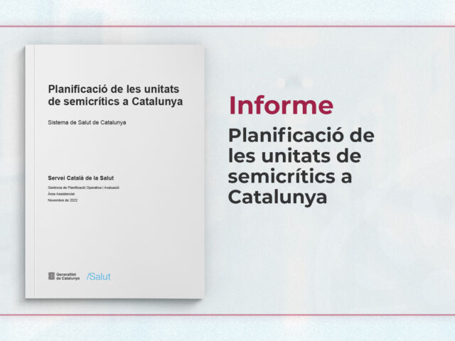 Planificació de les unitats de semicrítics a Catalunya - Antares Consulting